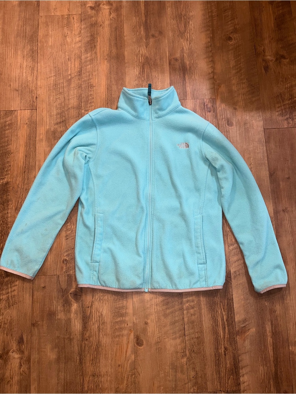 The North Face Light Blue Full-Zip Fleece Jacket